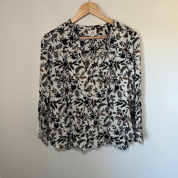 Ag Adriano Goldschmied Tops - AG Blouse Women's SM Multicolor Floral Western Classic Peasant